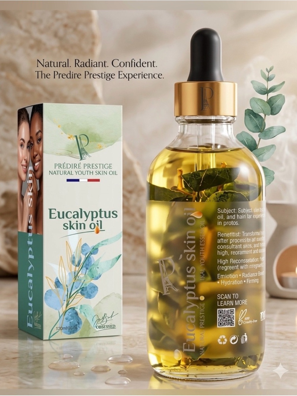 Predire Paris Eucalyptus Skin Oil Natural Youth Oil Acne Treatment Retail $500
